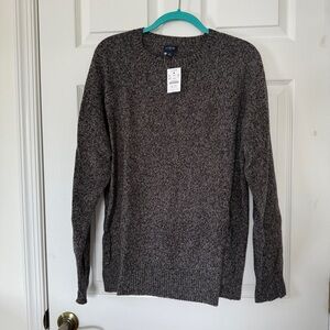 NWT J. Crew Gray Crewneck Sweater Relaxed Fit Knit